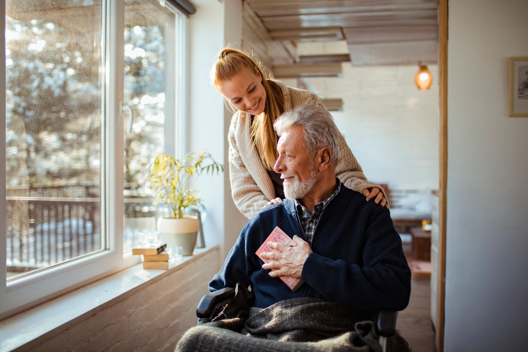 Happy elderly couple